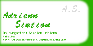 adrienn simtion business card